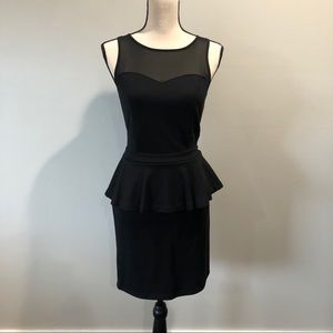 Black Peplum Dress